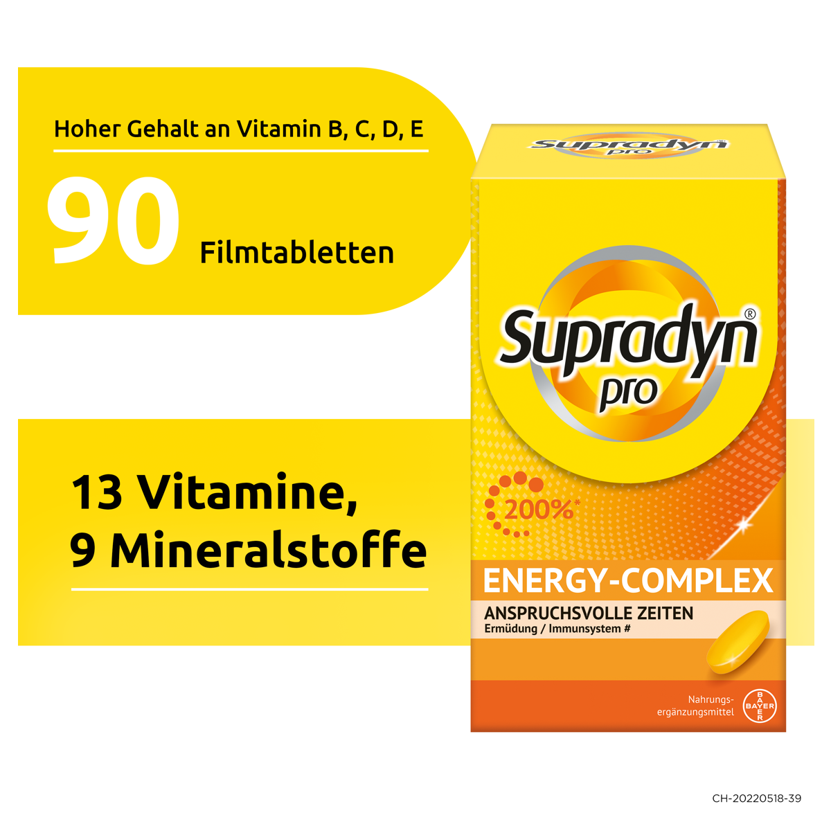 Supradyn pro energy-complex Filmtabletten Dose 90 Stück Supradyn pro energy-complex Filmtabletten Dose 90 Stück