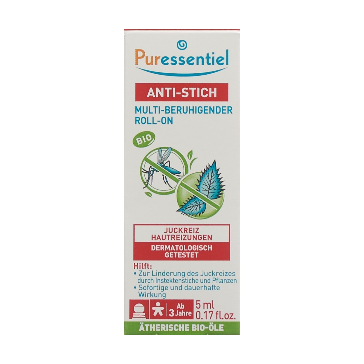 Puressentiel Anti-Stich Multi-Beruhigender Roll-on Bio 5 ml