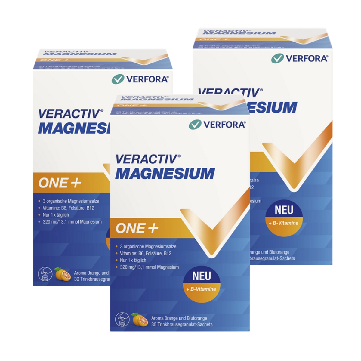 Image of Veractiv Magnesium One+ Brausegranulat 3 x 30 Beutel