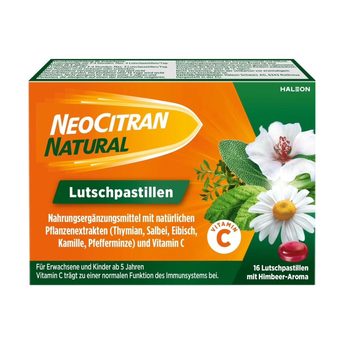 NEOCITRAN Natural Lutschpastillen 16 Stück NEOCITRAN Natural Lutschpastillen 16 Stück