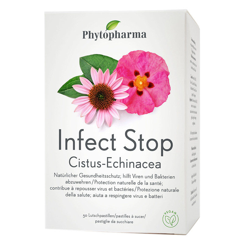Phytopharma Cystus-Echinacea Lutschpastillen 50 Stück Phytopharma Cystus-Echinacea Lutschpastillen 50 Stück