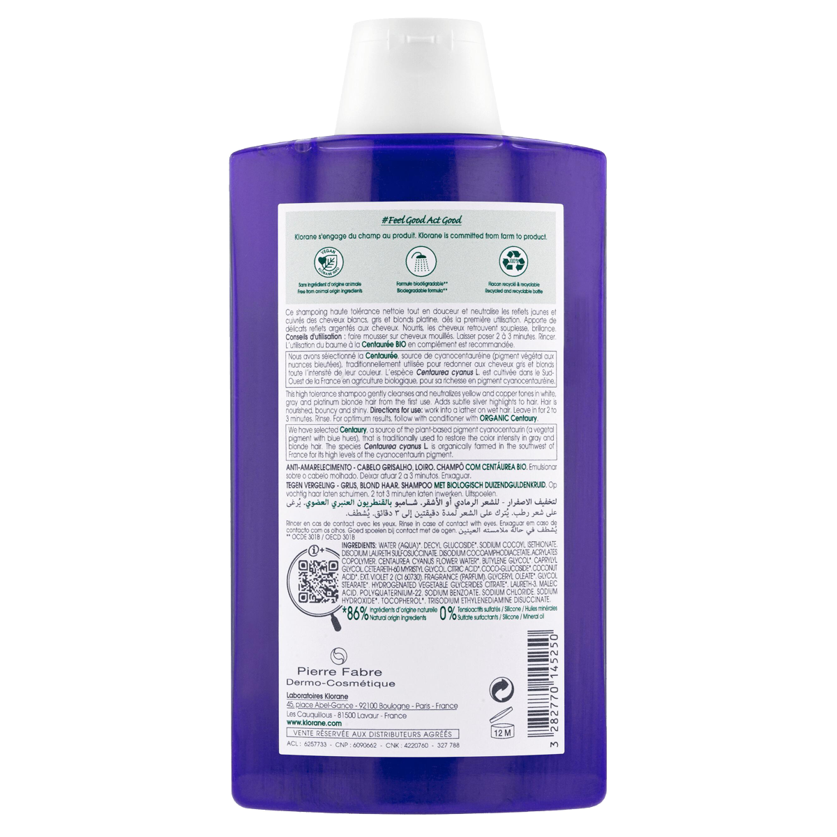 Klorane Kornblumen Bio Shampoo 200 ml
