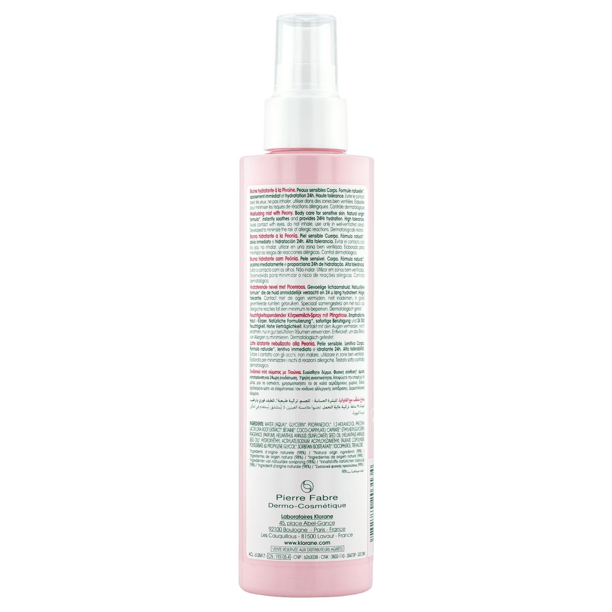 Klorane Pfingstrose Spray Feuchtigkeit Bio 200 ml Klorane Pfingstrose Spray Feuchtigkeit Bio 200 ml