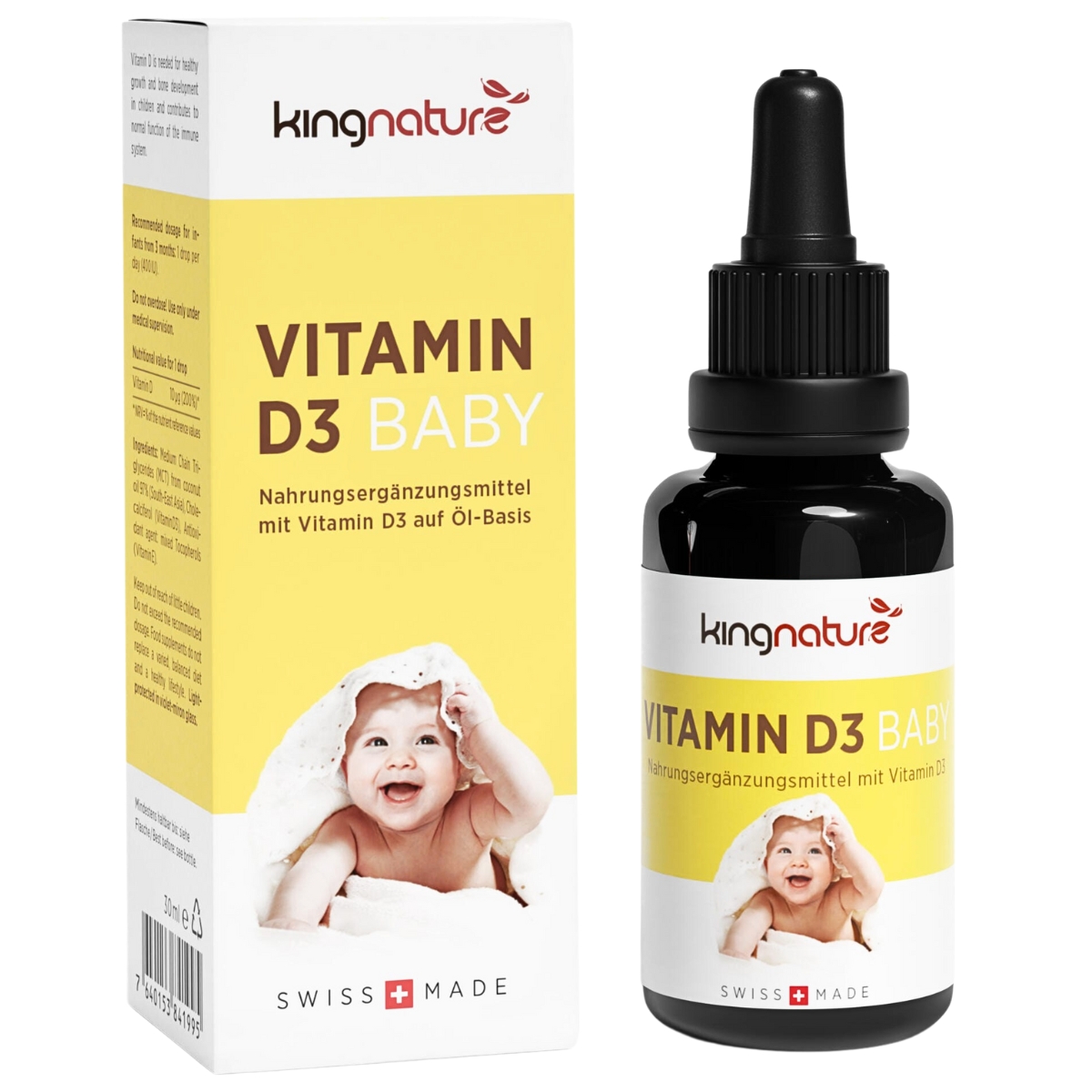 Kingnature Vitamin D3 Baby 30 ml Kingnature Vitamin D3 Baby 30 ml