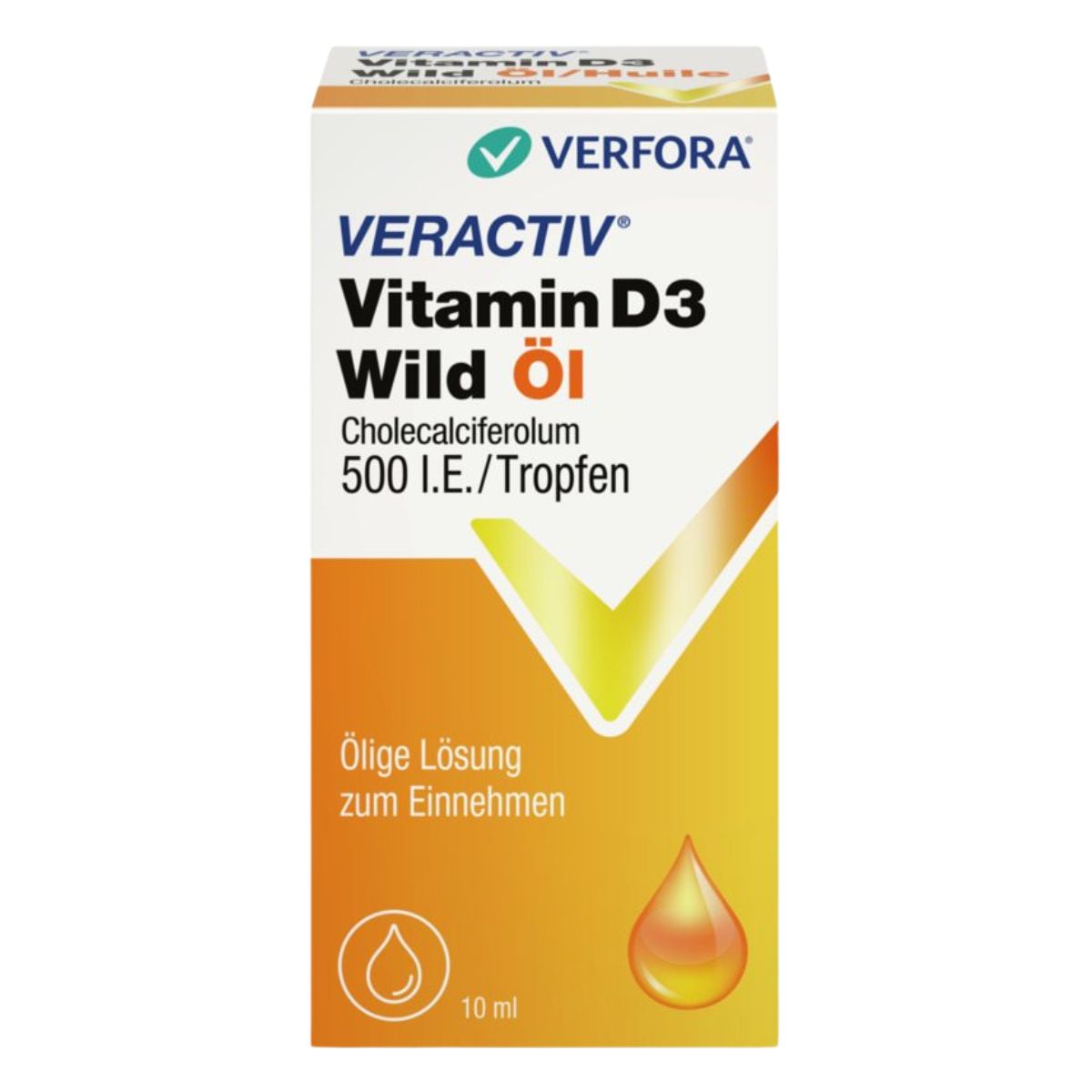 Veractiv Vitamin D3 Wild Öl 500 IE Tropfen 10 ml