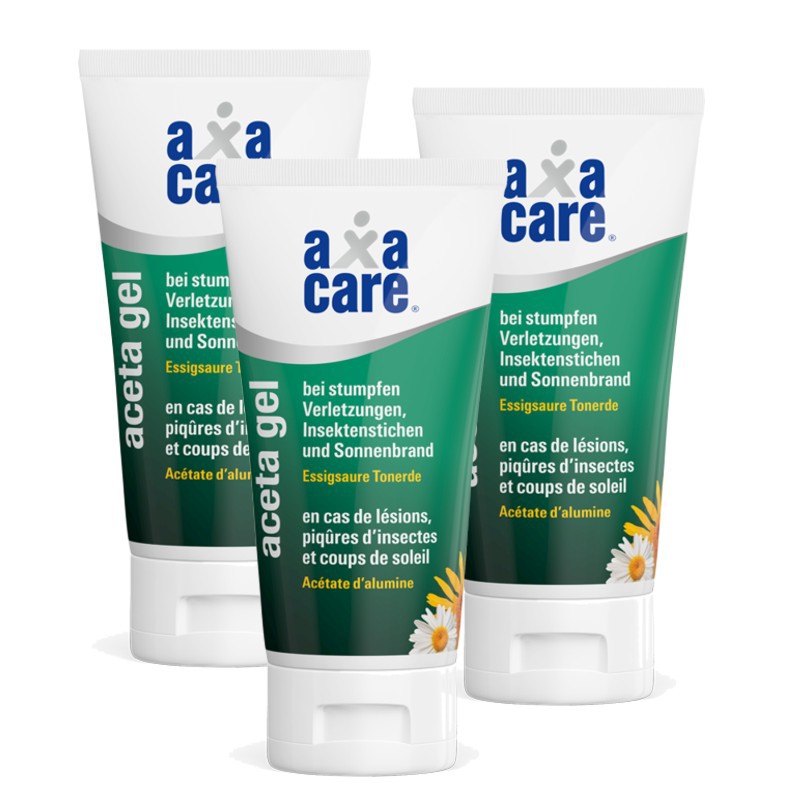 AXACARE AcetaGel Essigsaure Tonerde 3x 50 ml AXACARE AcetaGel Essigsaure Tonerde 3x 50 ml
