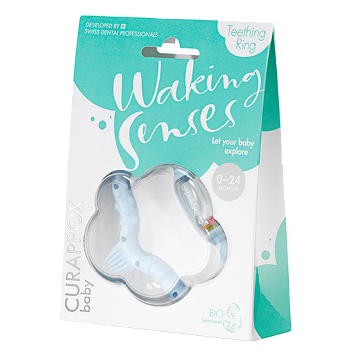 Curaprox Baby Beissring blau 0- 24 Monate
