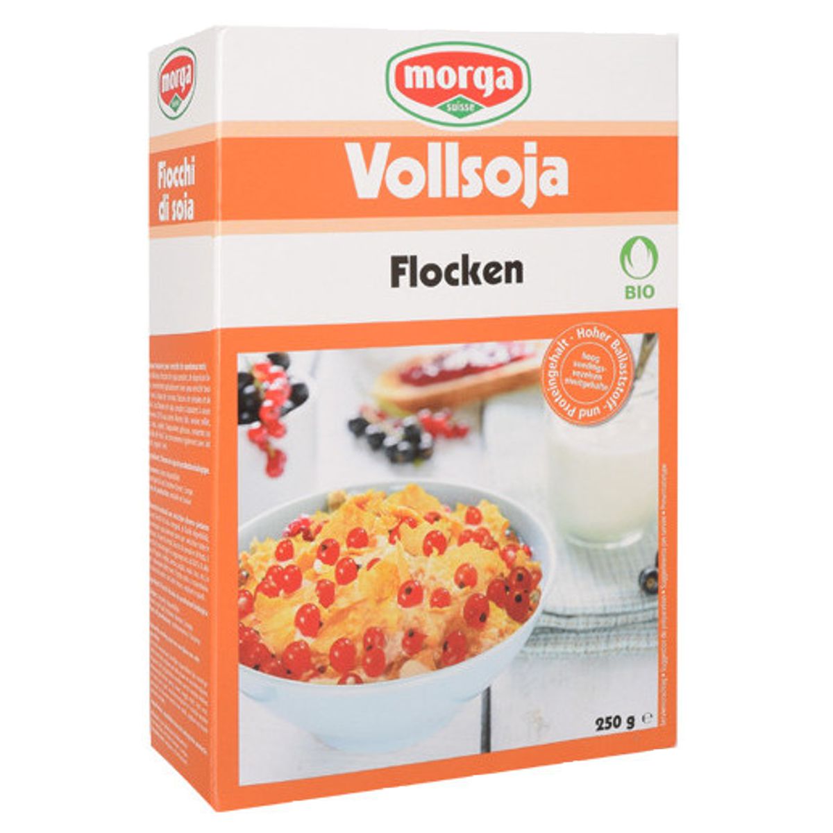 Morga Bio Vollsoja Flocken Sünneli Knospe 250 g