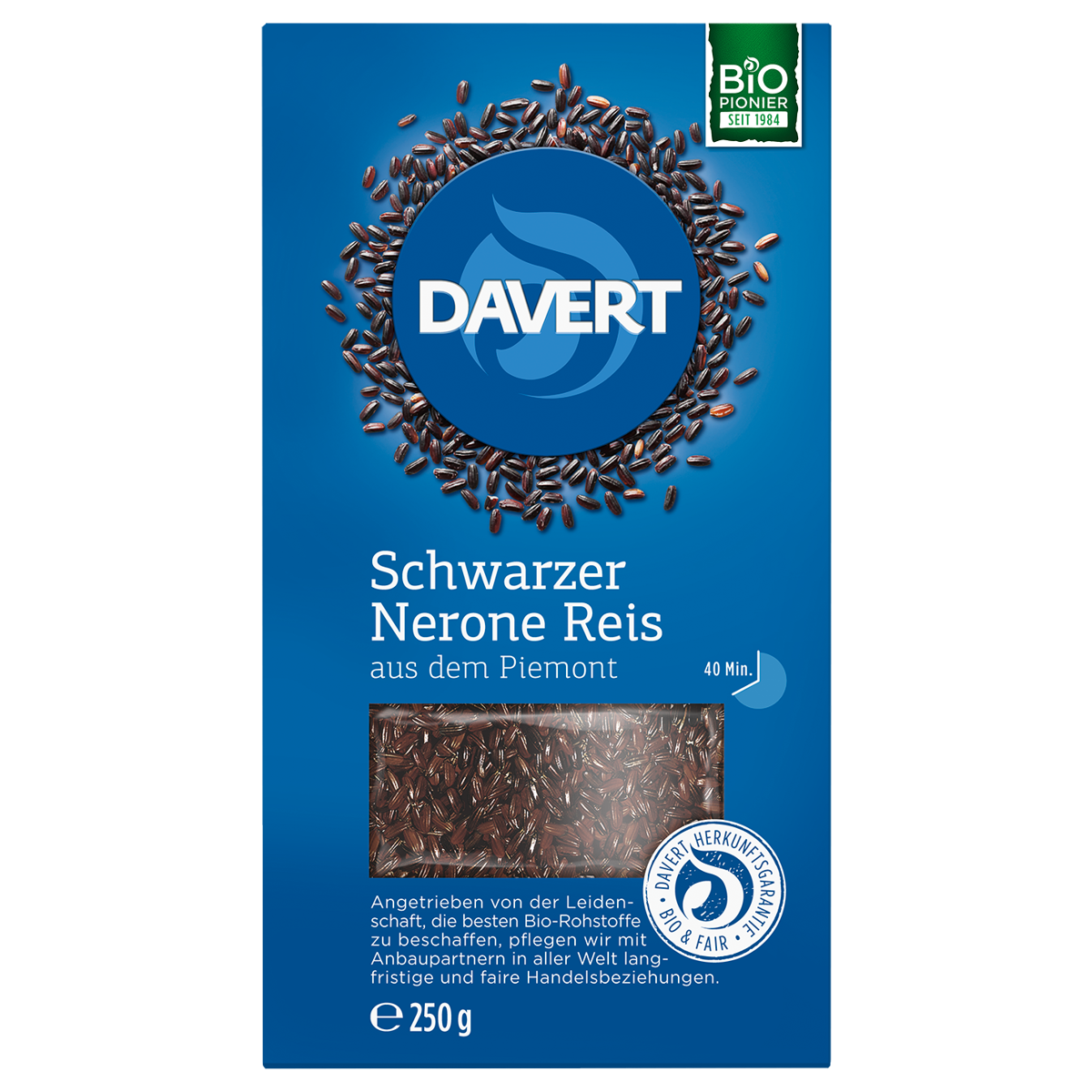 Davert Schwarzer Nerone Reis 250 g Davert Schwarzer Nerone Reis 250 g