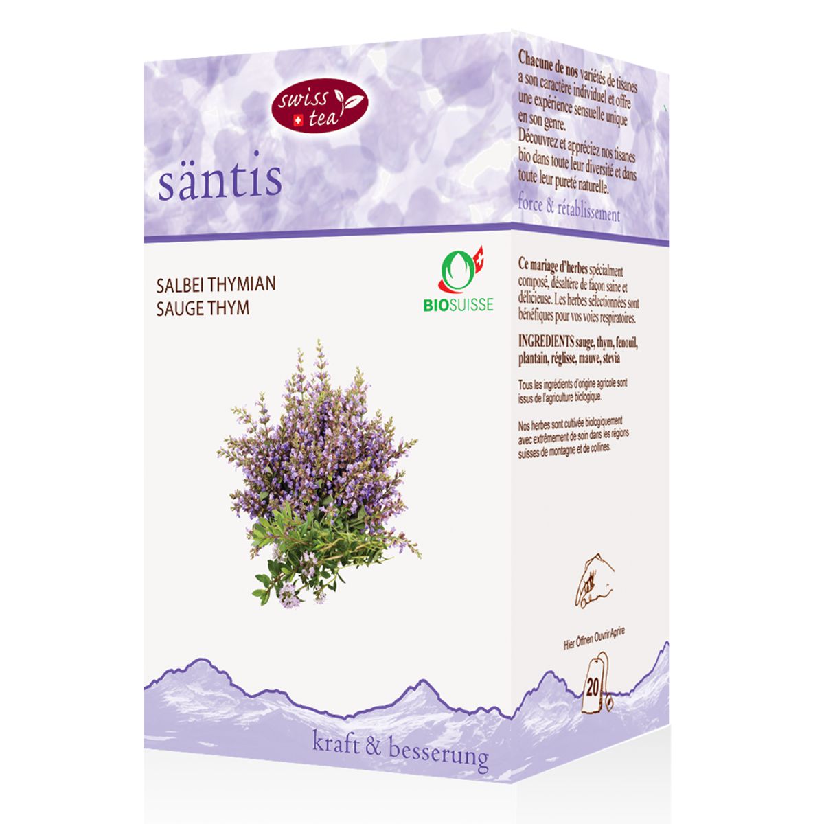 Swisstea Säntis Beutel 20 Stück Swisstea Säntis Beutel 20 Stück