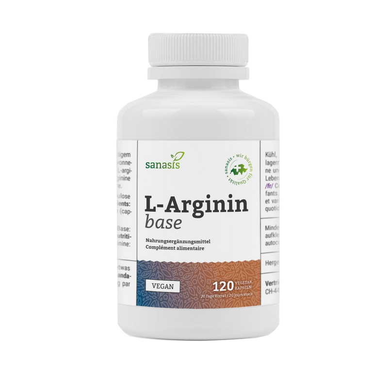 Sanasis L-Arginin Base Kapseln 120 Stück Sanasis L-Arginin Base Kapseln 120 Stück