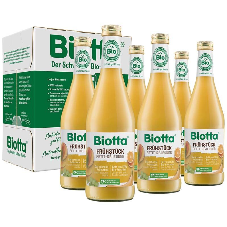 Biotta Frühstück Bio 6 Fl 5 dl Biotta Frühstück Bio 6 Fl 5 dl