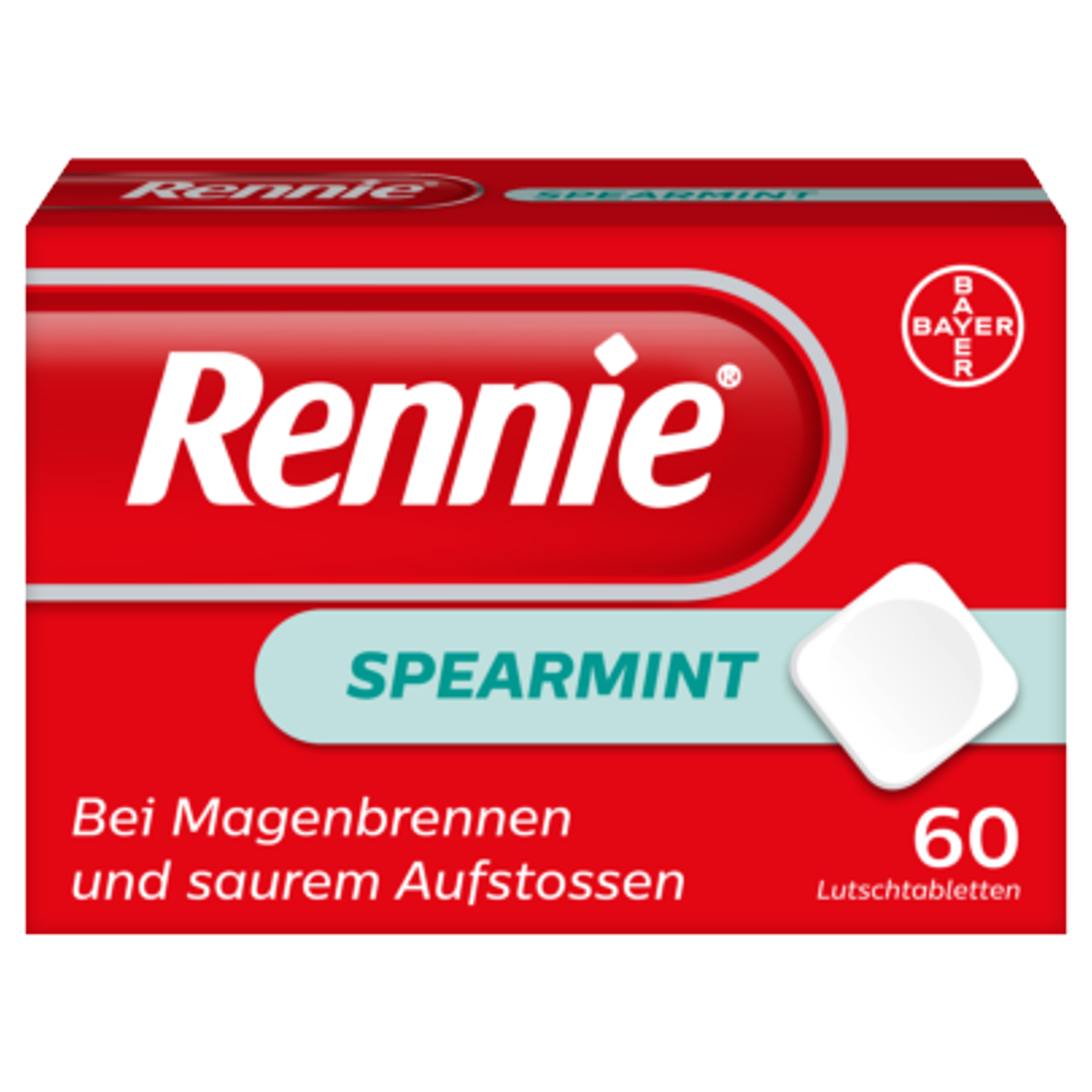 Rennie Spearmint Lutschtabletten 60 Stück Rennie Spearmint Lutschtabletten 60 Stück