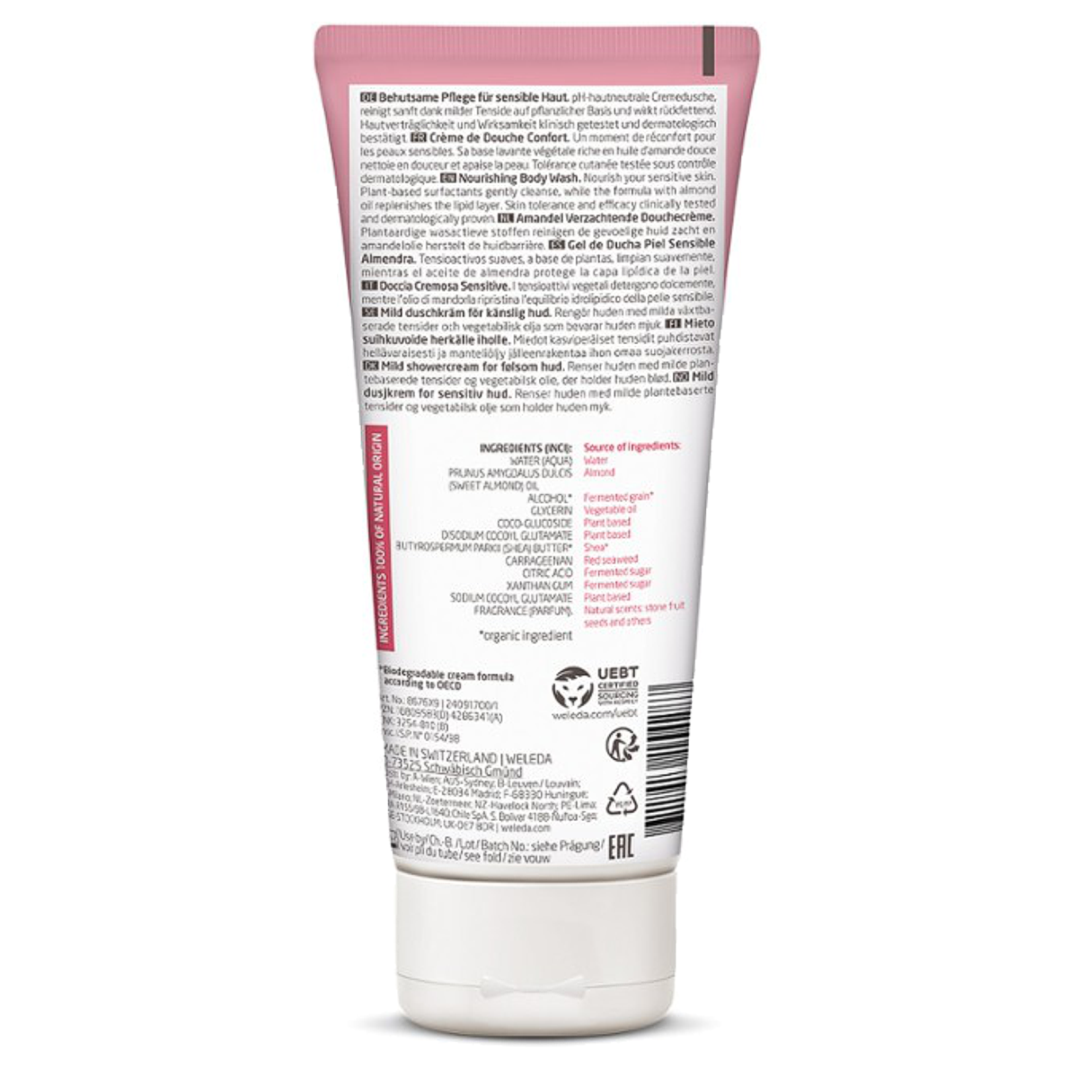 Weleda Mandel Sensitiv Cremedouche 200 ml Weleda Mandel Sensitiv Cremedouche 200 ml