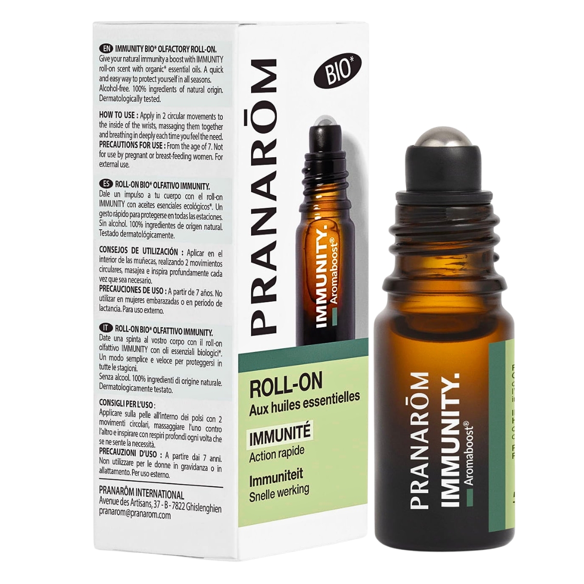 Pranarom Aromaboost Roll-on Immunity Bio 5 ml