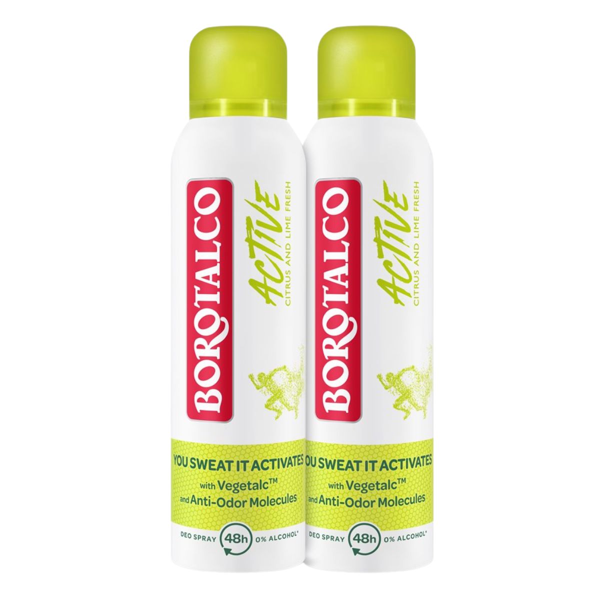 Borotalco Deo Active Spray Zitrus Lime 2 x 150 ml