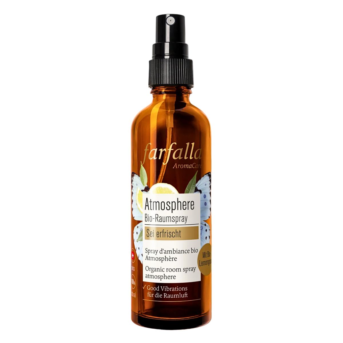 FARFALLA Sei erfrischt Lemongrass Atmosphère Bio-Raumspray 75 ml