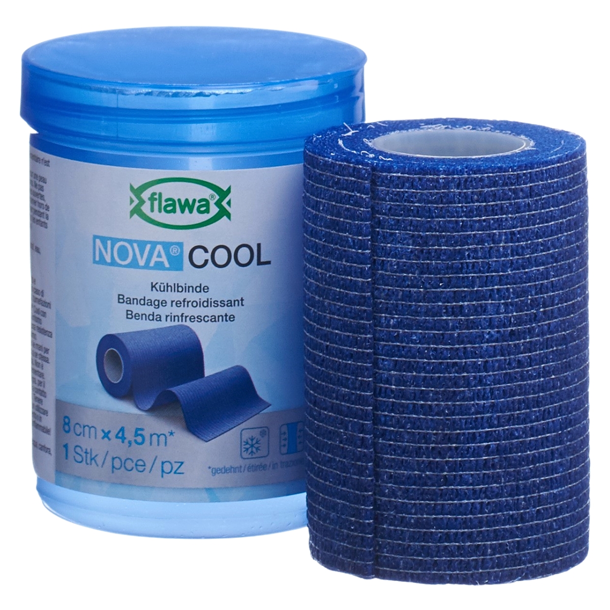 Flawa Nova Cool Kühlbandage 8 cm x 4.5 m
