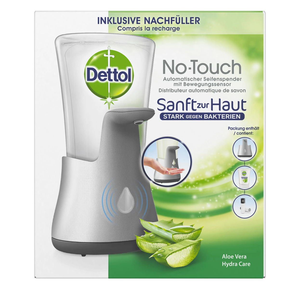 DETTOL No-Touch Automatischer Seifenspender Aloe Vera 250 ml DETTOL No-Touch Automatischer Seifenspender Aloe Vera 250 ml