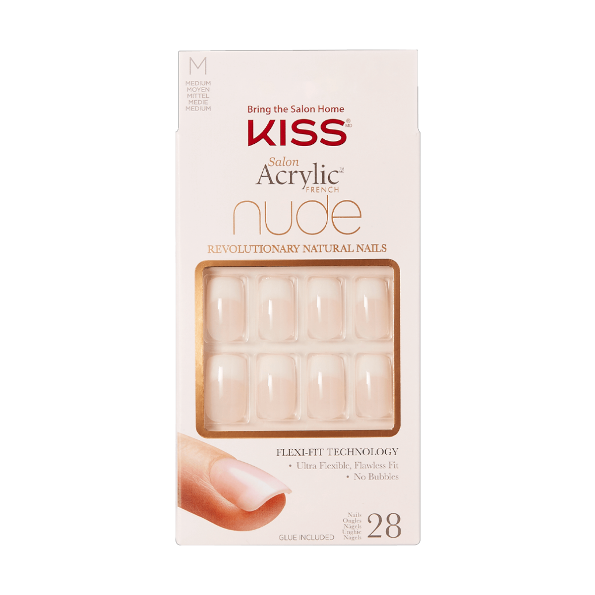 Kiss Salon Acrylic Nude Nails Cashmere