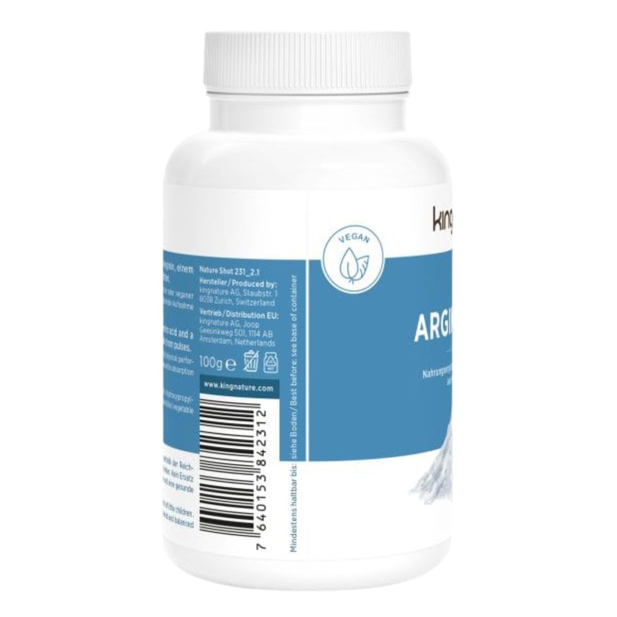Kingnature Arginin Vida Kapseln 120 Stück