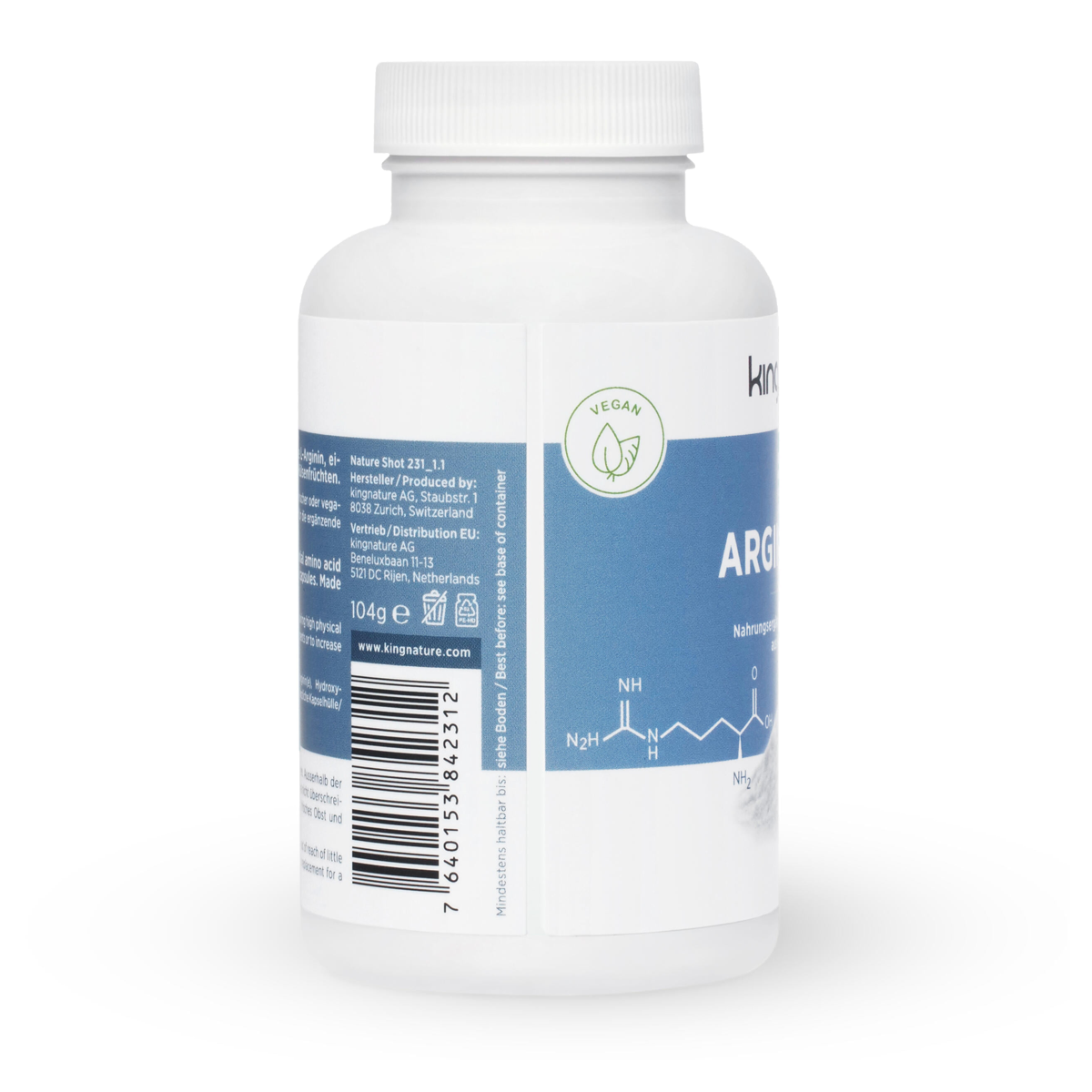 Kingnature Arginin Vida Kapseln 120 Stück Kingnature Arginin Vida Kapseln 120 Stück