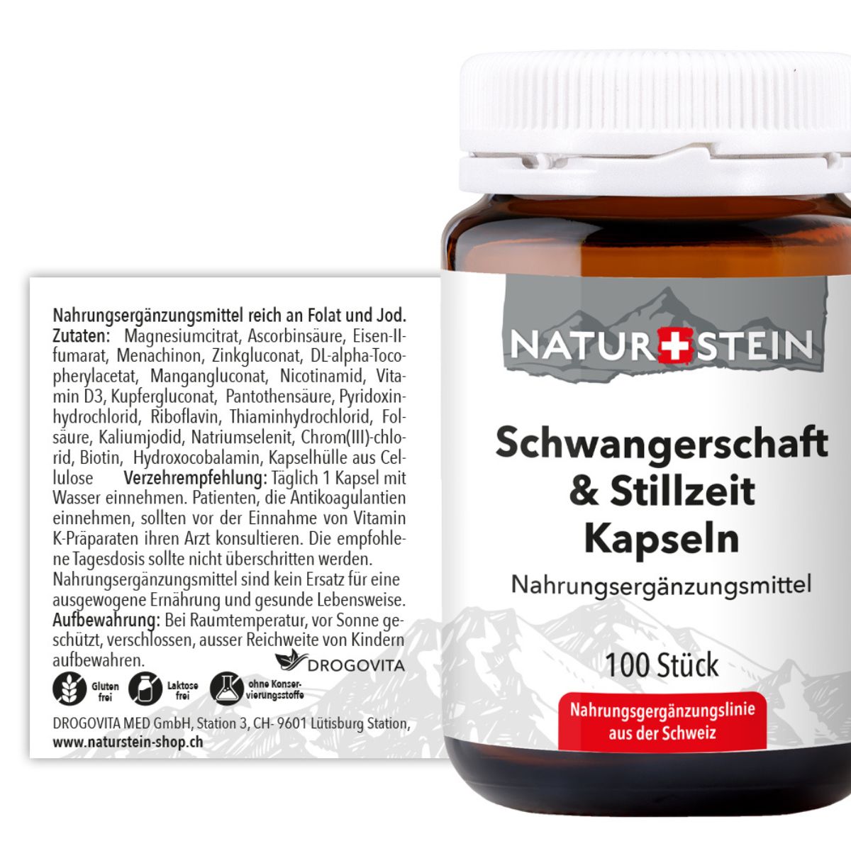Naturstein Schwangerschaft&Stillzeit Kapseln 100 Stück Naturstein Schwangerschaft&Stillzeit Kapseln 100 Stück