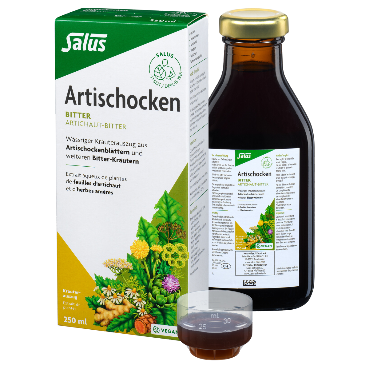 Salus Artischocken Bitter Flasche 250 ml Salus Artischocken Bitter Flasche 250 ml
