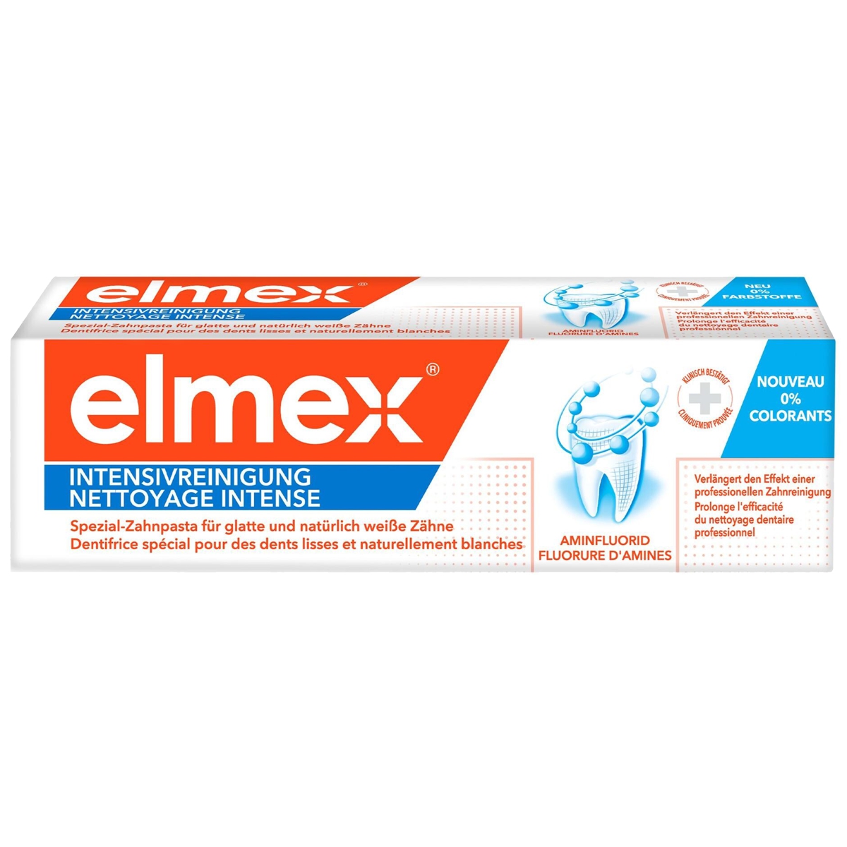 Elmex Intensivreinigung Zahnpasta für natürlich weisse Zähne