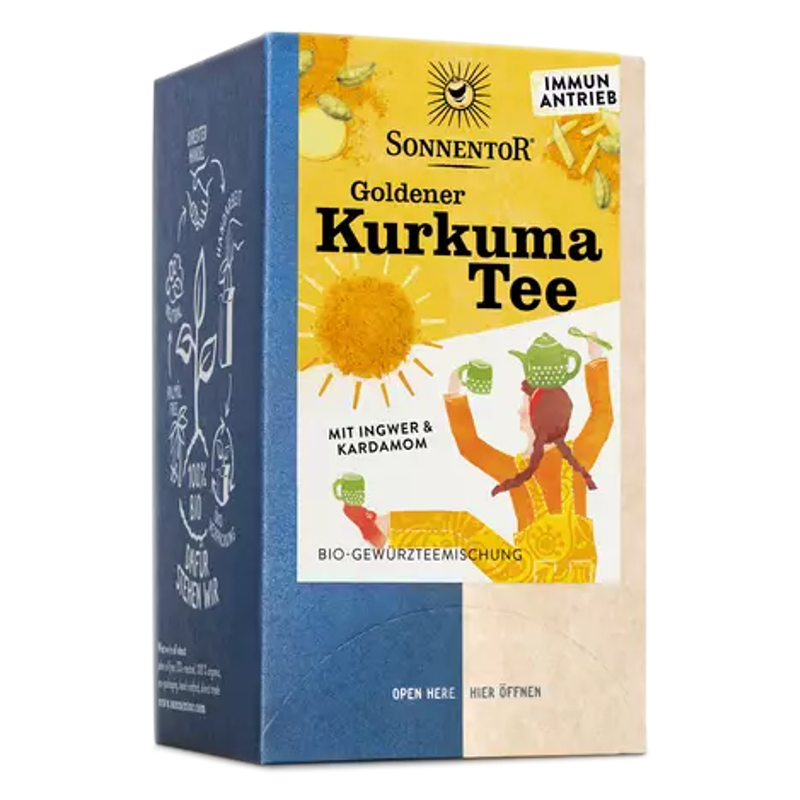 SONNENTOR Goldener Kurkuma Tee 18 Beutel SONNENTOR Goldener Kurkuma Tee 18 Beutel