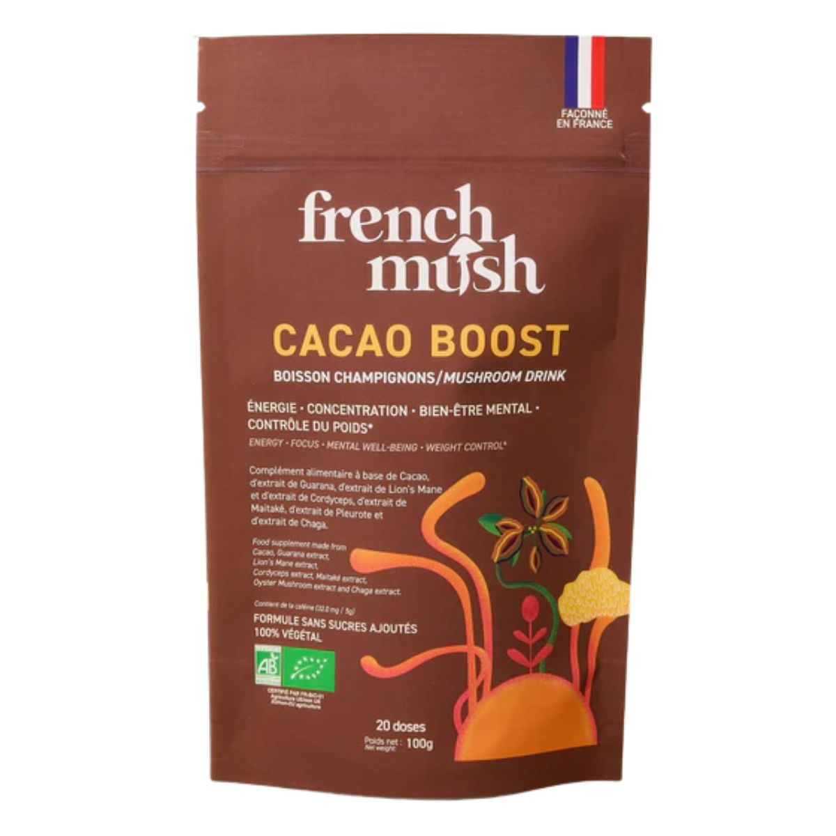 French Mush Cacao Boost Pulver 100 g