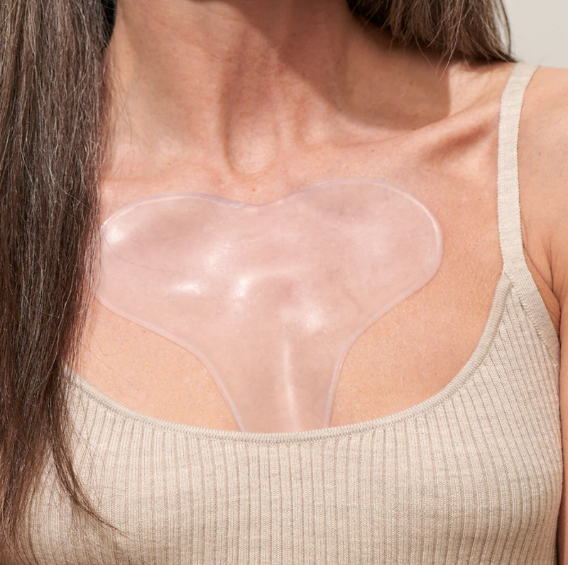 Apricot wiederverwendbares Anti-Falten-Dekolleté-Pad Hyaluron Apricot wiederverwendbares Anti-Falten-Dekolleté-Pad Hyaluron