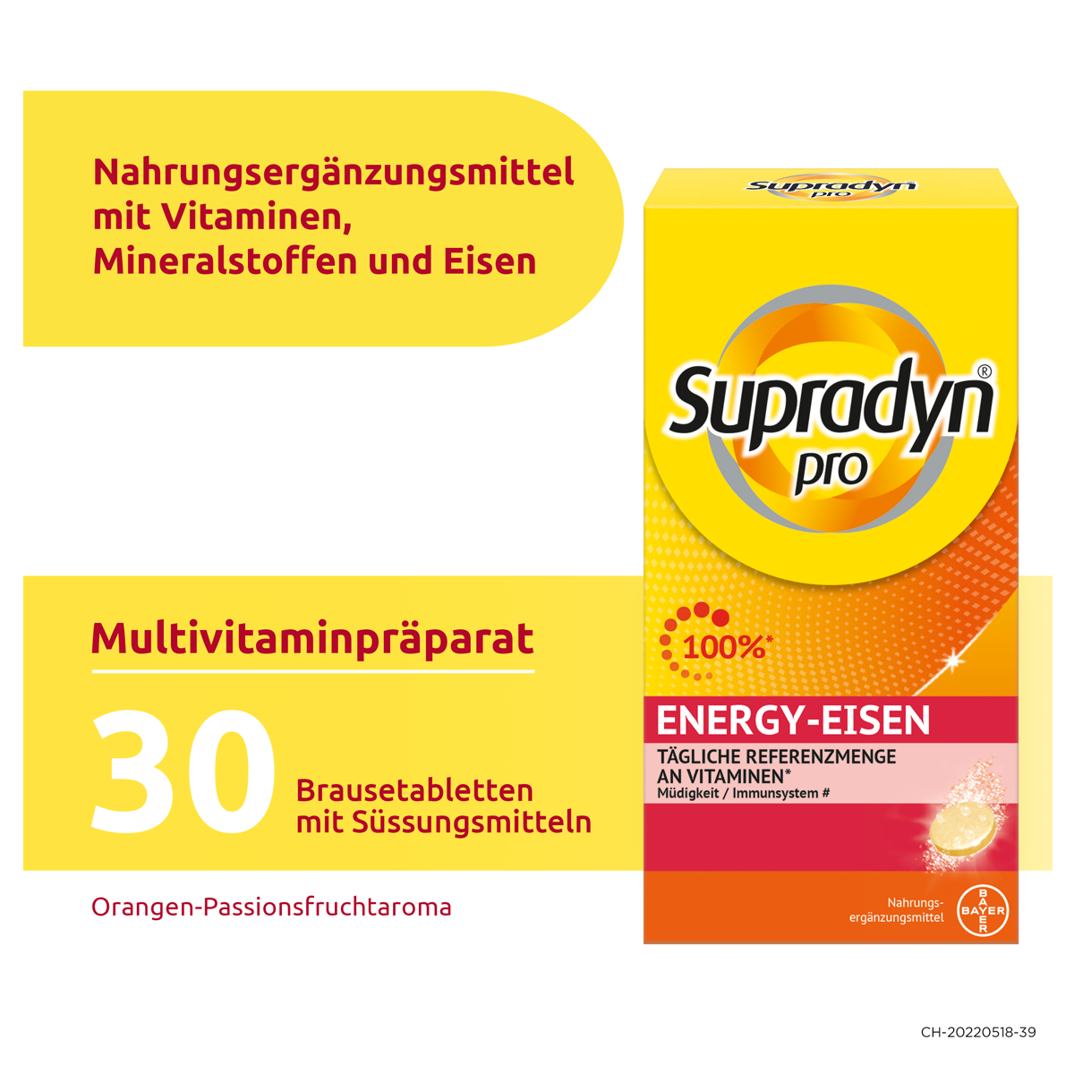 Supradyn Energy Eisen Brausetabletten 30 Stück Supradyn Energy Eisen Brausetabletten 30 Stück