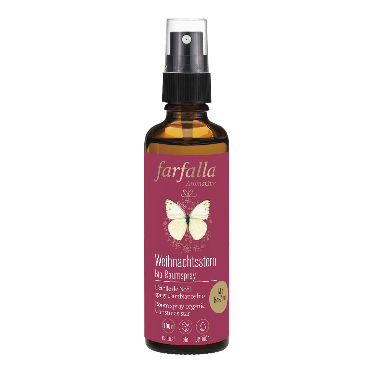 FARFALLA Bio-Raumspray Weihnachtsstern 75 ml