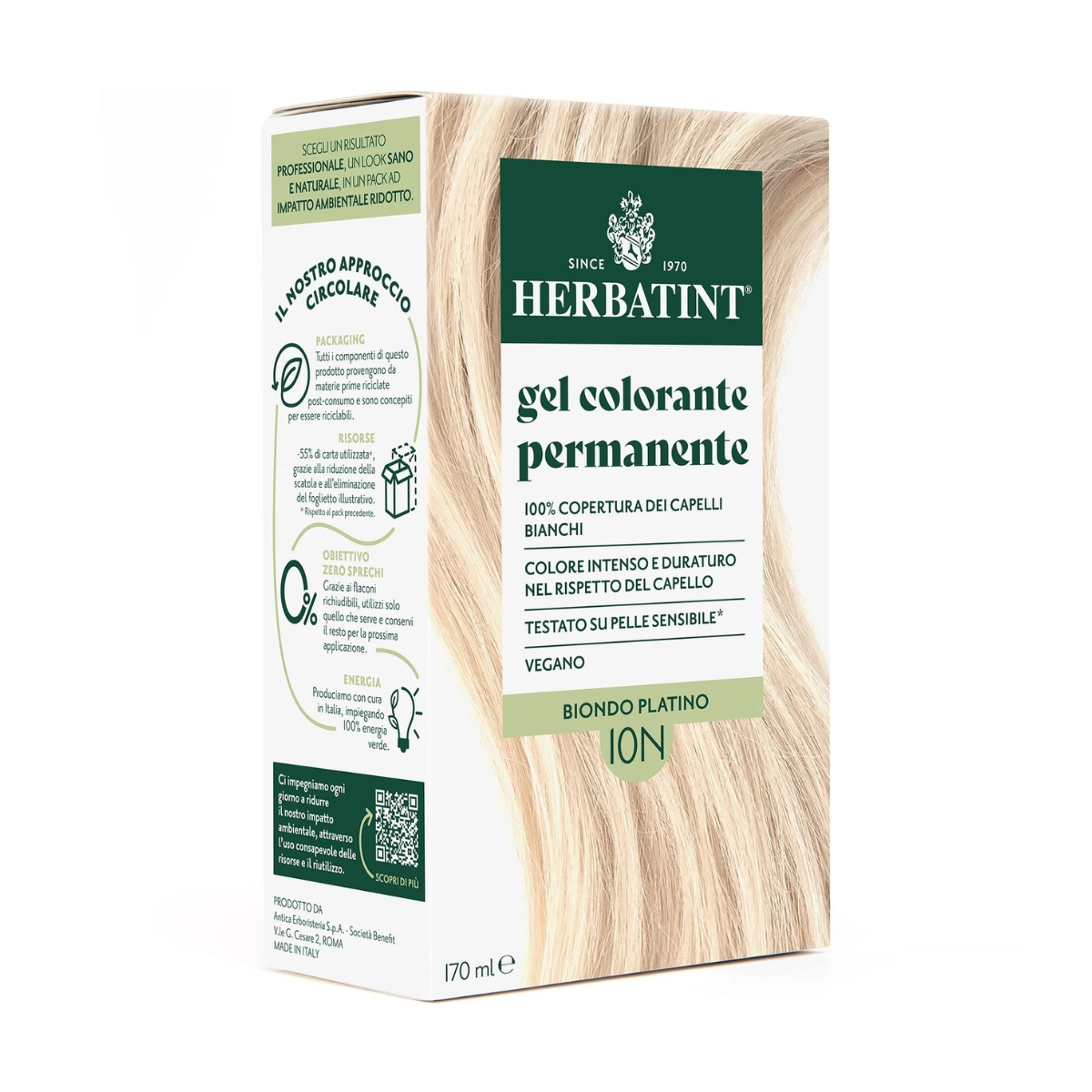 HERBATINT Haarfärbegel 10N Platinblond 150 ml