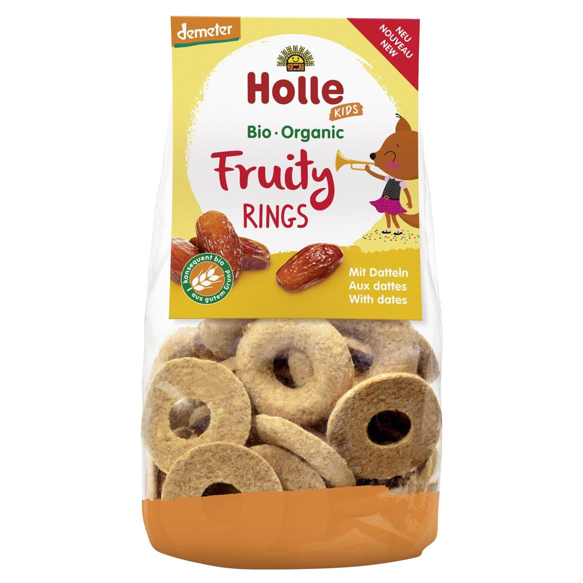 Holle Fruity Rings mit Dattel Btl 125 g Holle Fruity Rings mit Dattel Btl 125 g