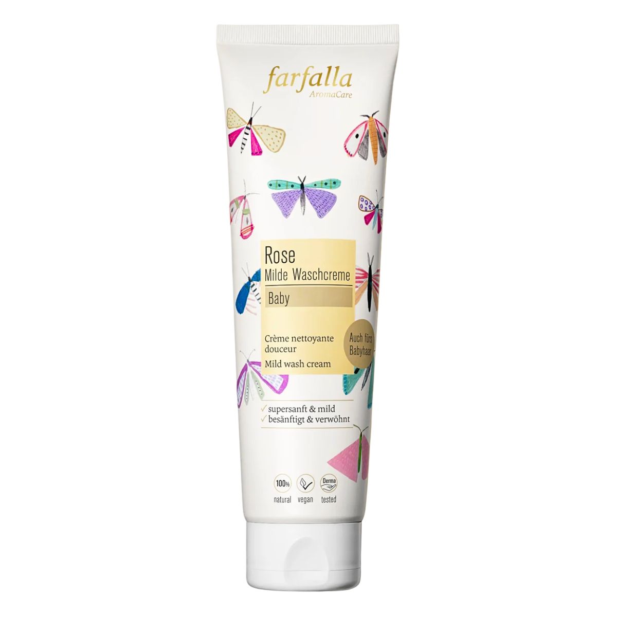 FARFALLA Baby Milde Waschcreme Rose 145 ml
