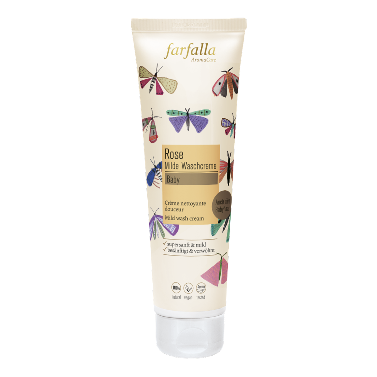 FARFALLA Baby Milde Waschcreme Rose 145 ml FARFALLA Baby Milde Waschcreme Rose 145 ml
