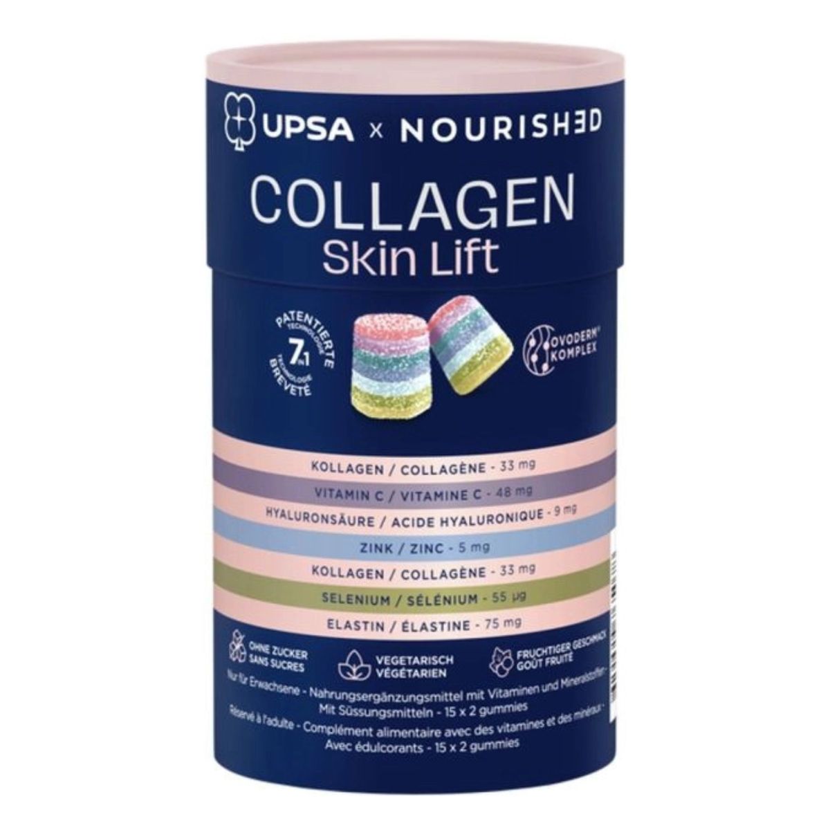 Upsa x Nourished Collagen Skin Lift Gummies 30 Stück