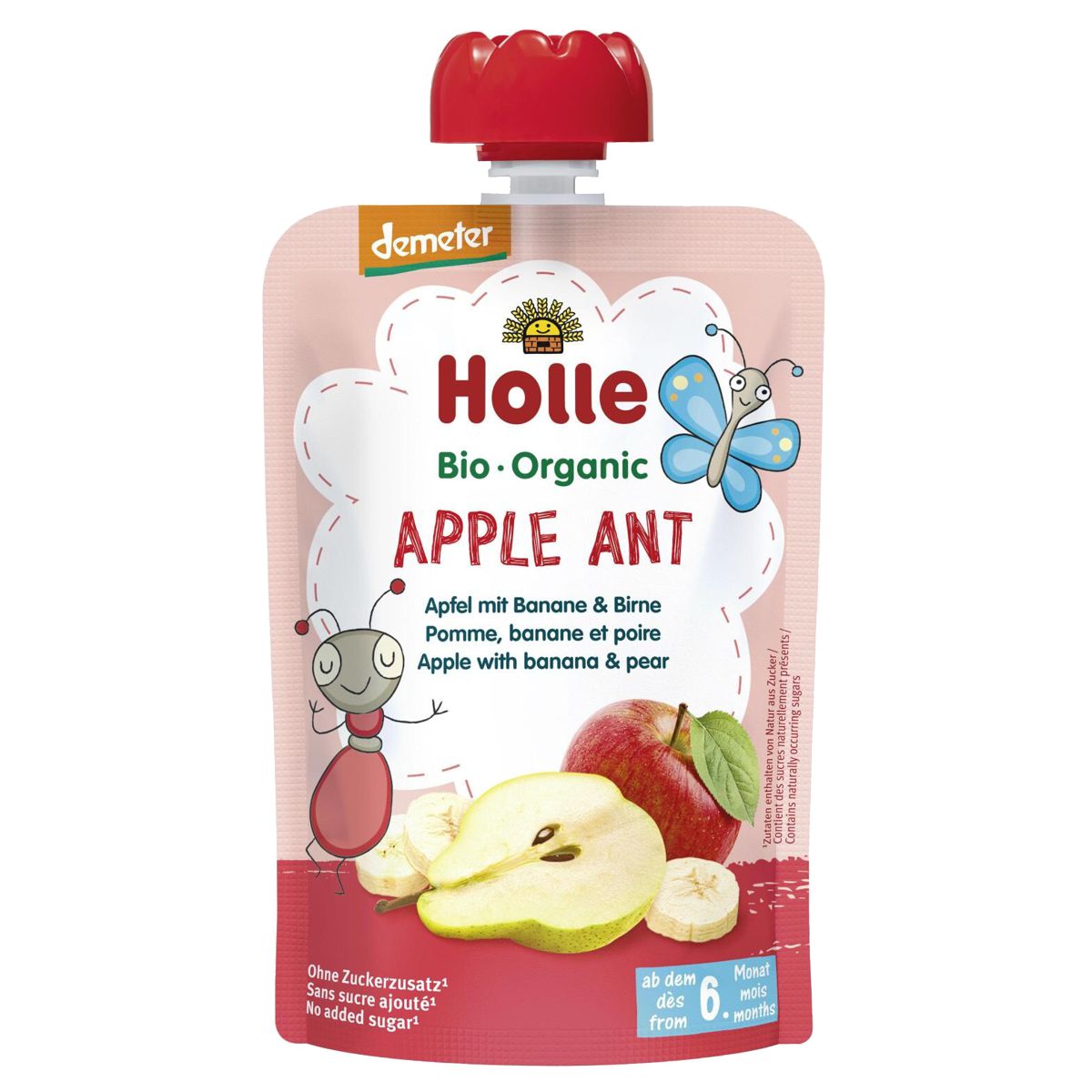 Holle Apple Ant Pouchy Apfel Banane Birne 6x 100 g Holle Apple Ant Pouchy Apfel Banane Birne 6x 100 g