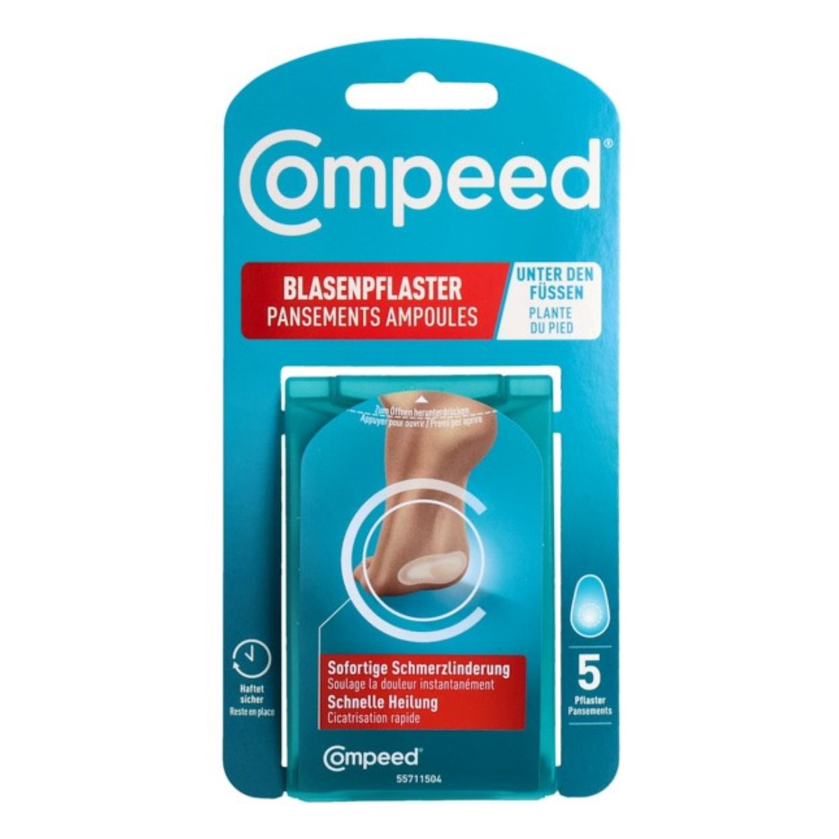 Compeed Blasenpflaster unter den Füssen 5 Stück
