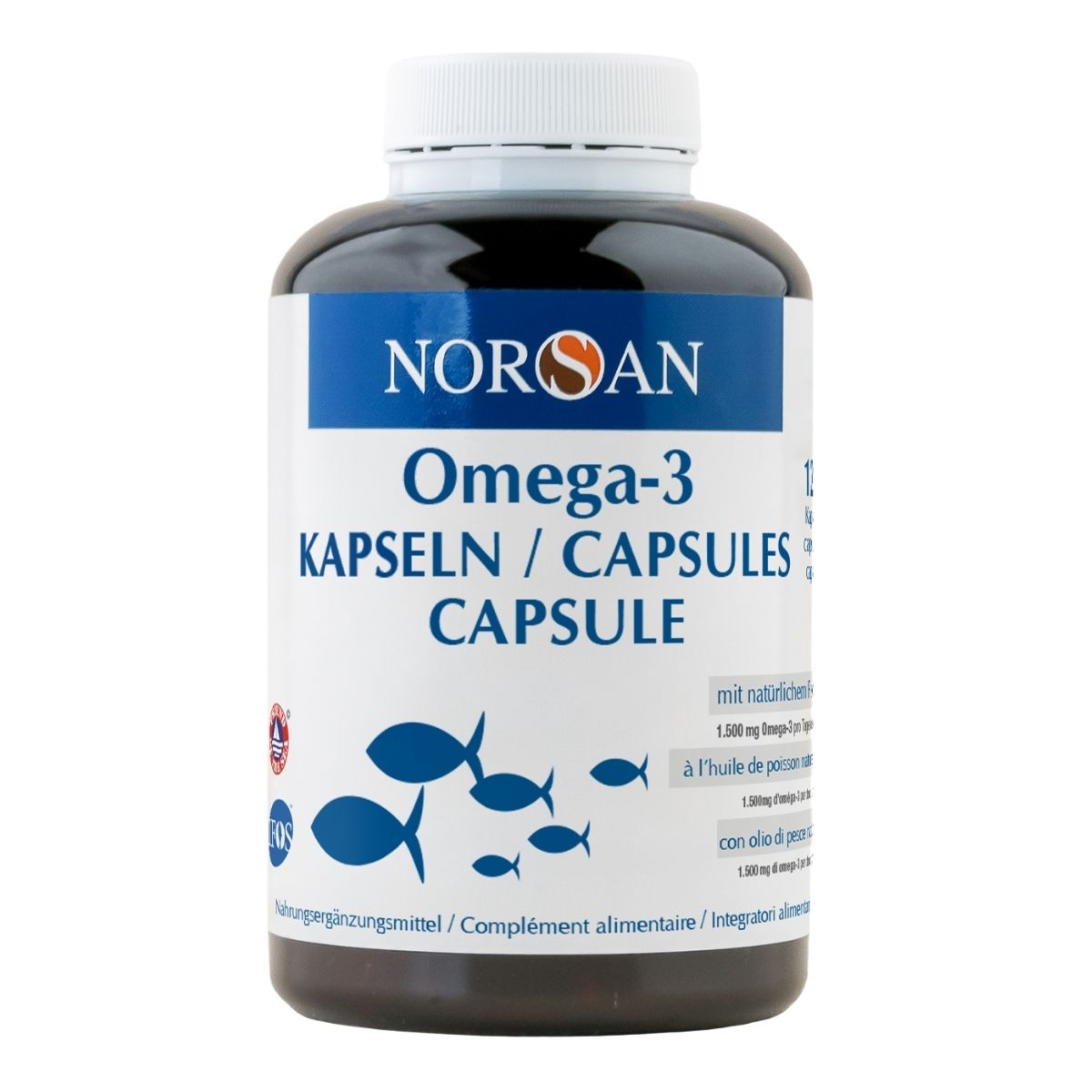 Norsan gélules d'huile de poisson oméga-3 120 gélules