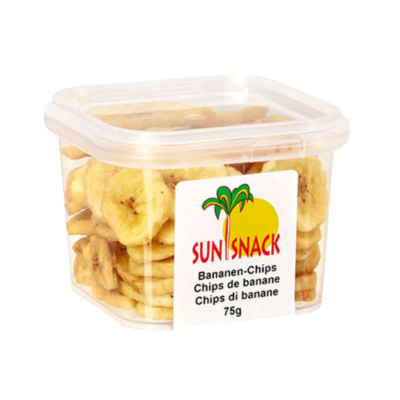 Sun Snack Bio Bananen Chips 6 Dosen 65 g Sun Snack Bio Bananen Chips 6 Dosen 65 g