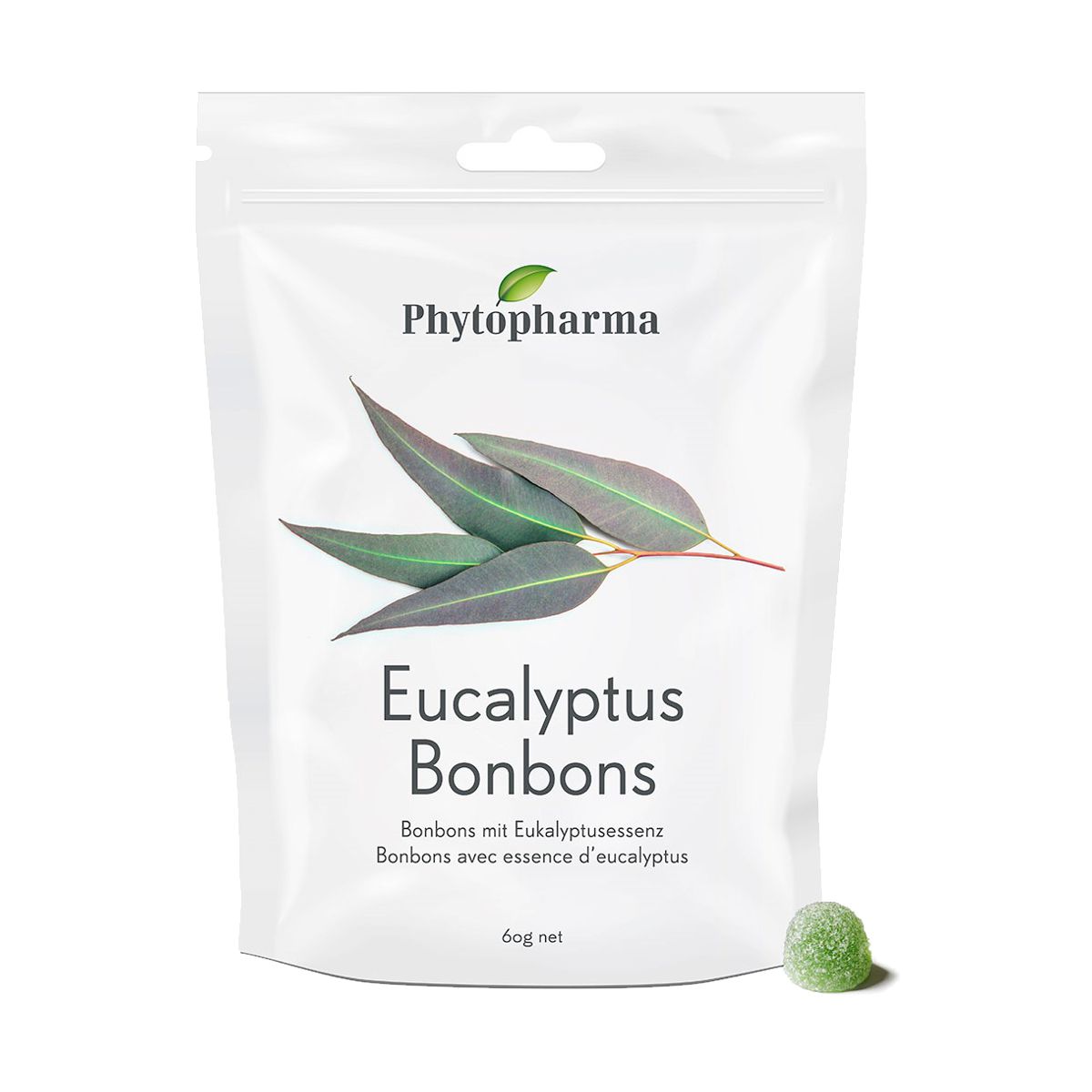 Phytopharma Eucalyptus Bonbons 60 g Phytopharma Eucalyptus Bonbons 60 g