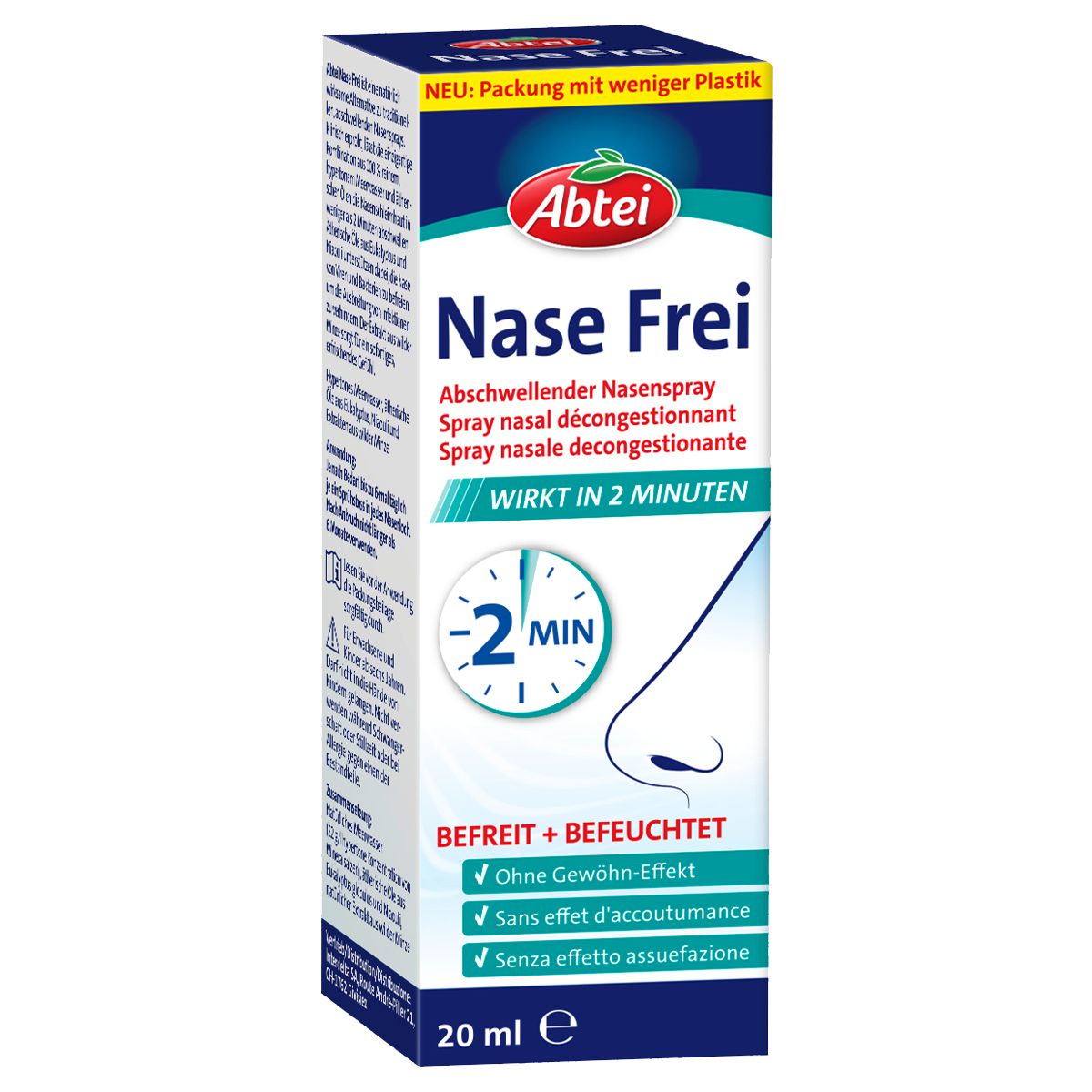 Abtei Nase frei Nasenspray CH 20 ml Abtei Nase frei Nasenspray CH 20 ml