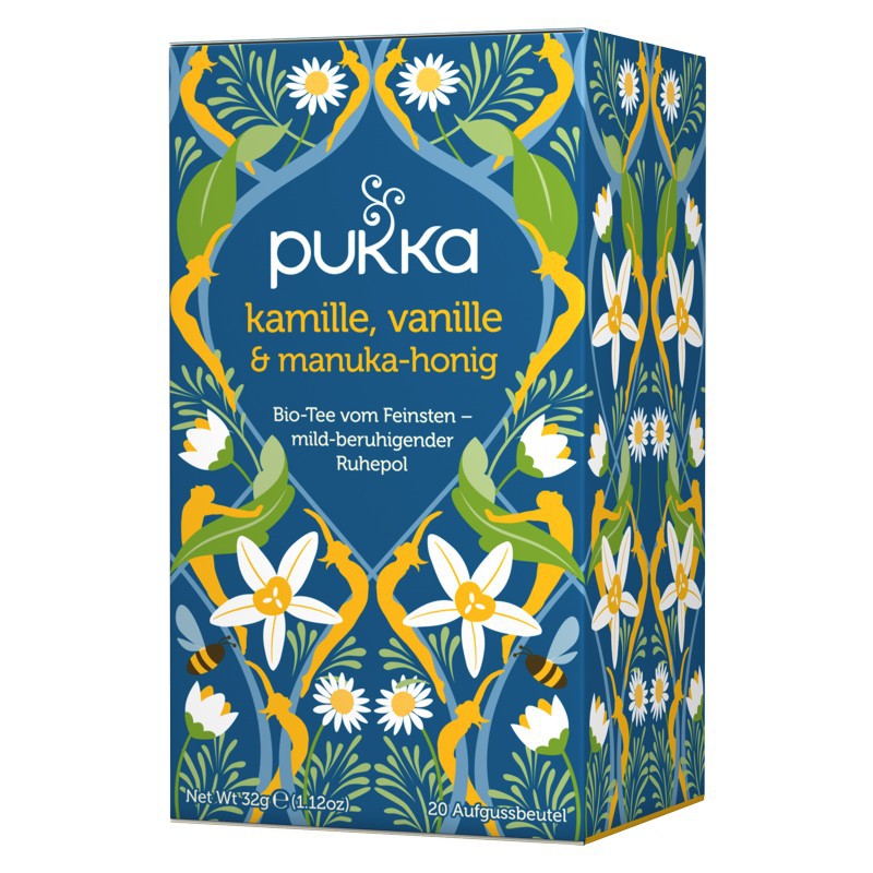 PUKKA Kamille, Vanille & Manuka-Honig Tee Bio 20 Beutel PUKKA Kamille, Vanille & Manuka-Honig Tee Bio 20 Beutel