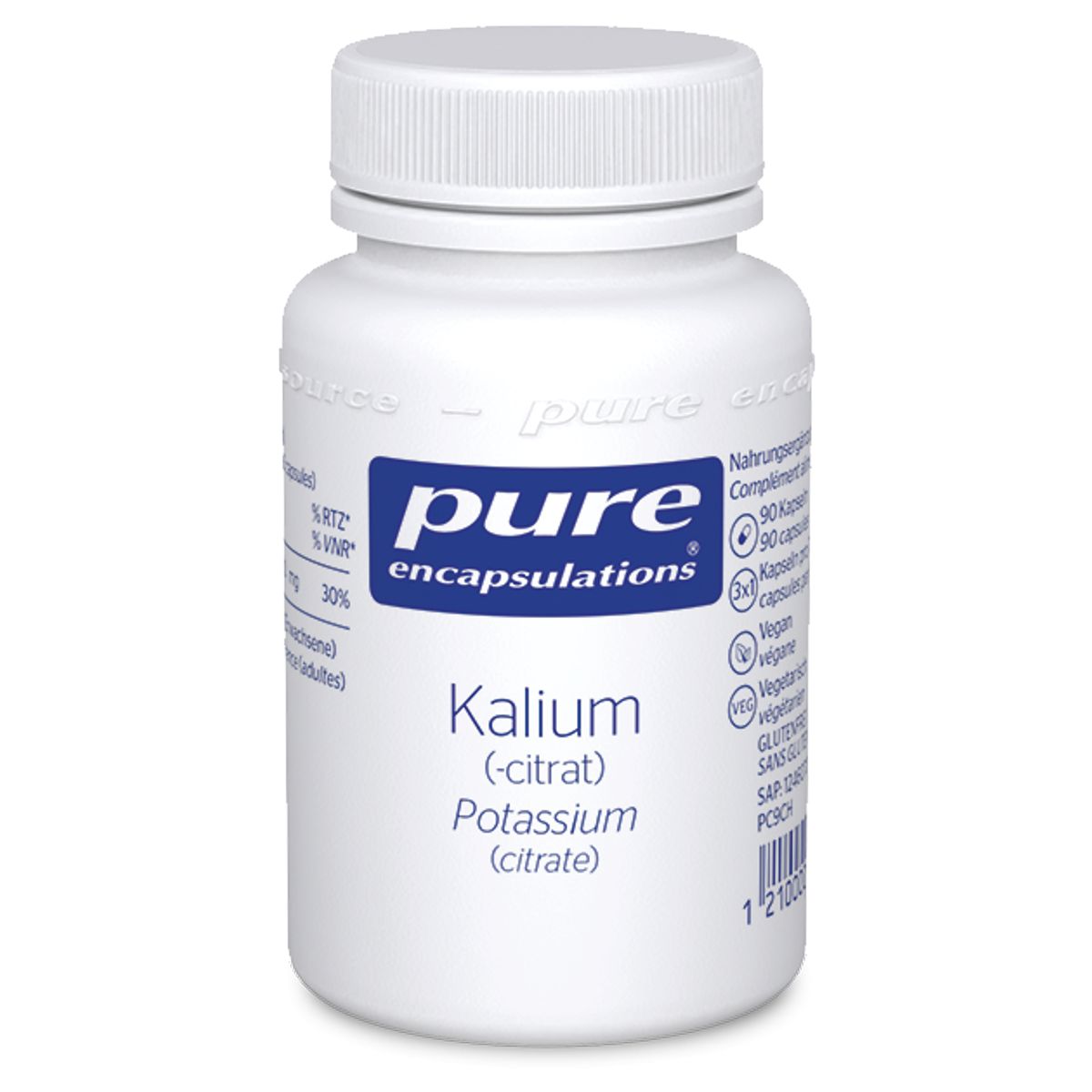 Pure Kalium Kapseln Dose 90 Stück Pure Kalium Kapseln Dose 90 Stück