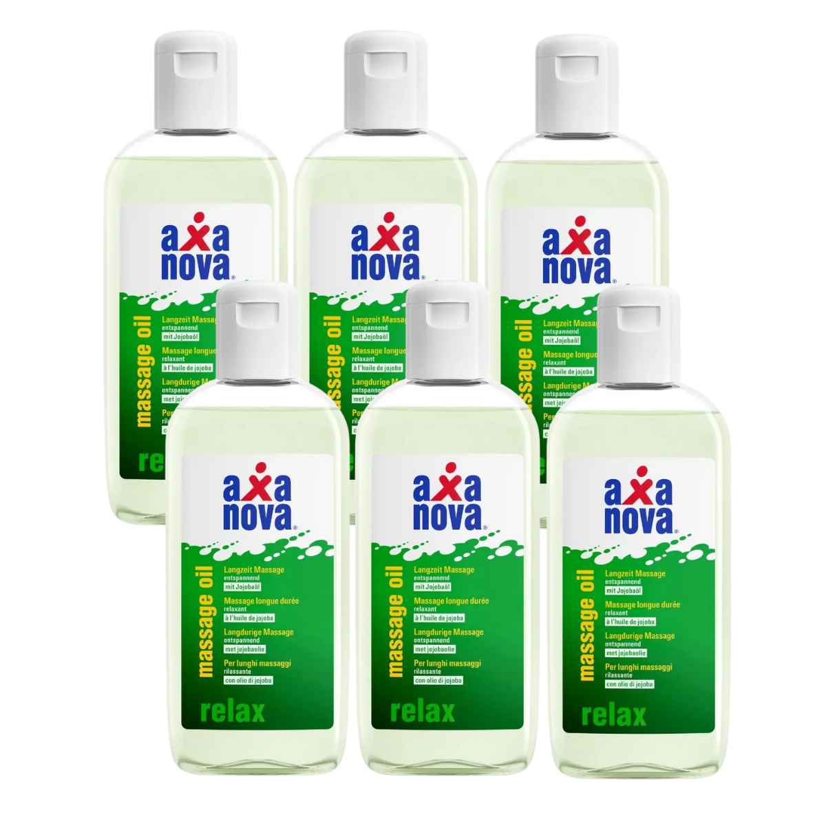 Axanova Huile de massage Relax 6x 200 ml Axanova Huile de massage Relax 6x 200 ml
