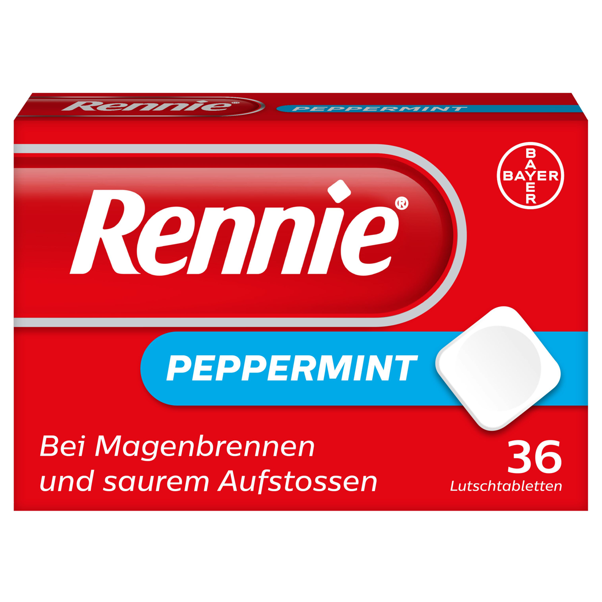 Rennie Peppermint Lutschtabletten 36 Stück Rennie Peppermint Lutschtabletten 36 Stück