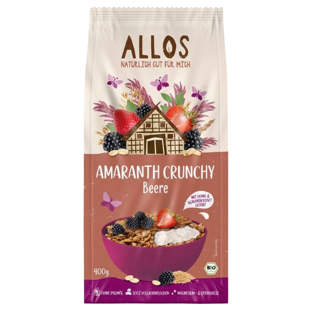 Allos Amaranth Crunchy Beerenfrucht Beutel 400 g Allos Amaranth Crunchy Beerenfrucht Beutel 400 g
